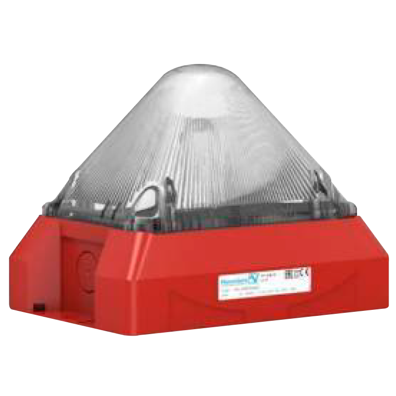 Flash Piramidal PFANNENBERG™ con Lente Transparente EN54/23//PFANNENBERG™ EN54/23 Pyramid Flash with Transparent Lens