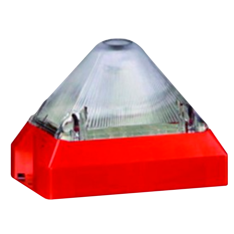 Flash Piramidal Grande PFANNENBERG™ con Lente Transparente EN54/23//PFANNENBERG™ EN54/23 Large Pyramidal Flash with Transparent Lens
