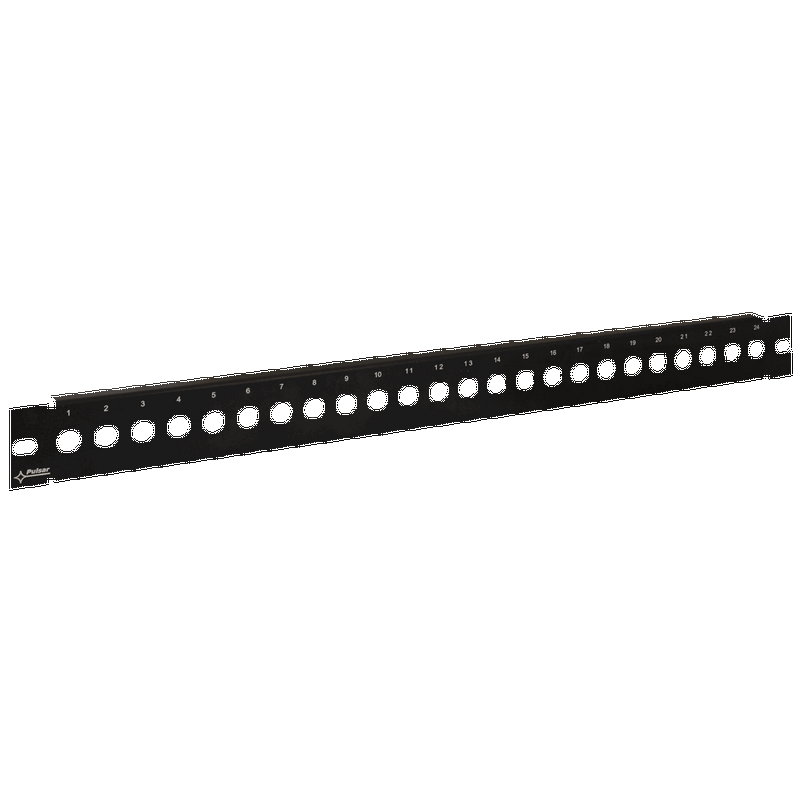 Panel Frontal RAP-F con 24 Bahías Tipo F//RAP-F Frame - F Patch Panel with 24 ports