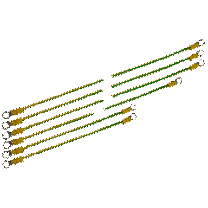 Conjunto de Cables de Tomas de Tierra para Rack de 19" Tipo RWA//Set of Grounding Wires to Rack 19” cabinets, RWA type