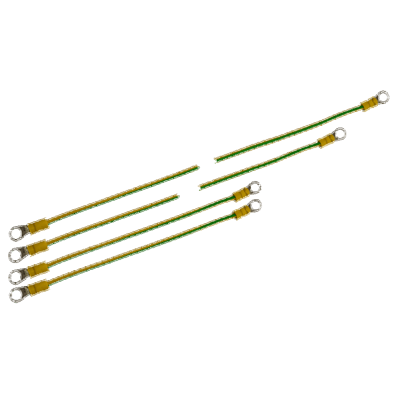 Conjunto de Cables de Tomas de Tierra para Rack de 19" Tipo RW//Set of Grounding Wires to Rack 19” cabinets, RW type