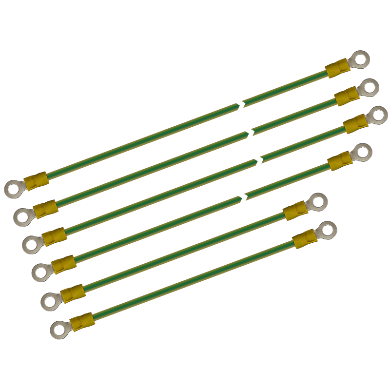 Conjunto de Cables de Tomas de Tierra para Rack de 19'' Tipo RWA//Set of Grounding Wires to Rack 19” cabinets, RWA type