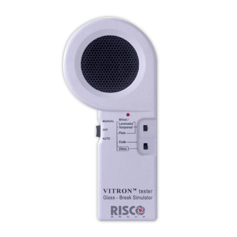 Tester RISCO™ para detectores ViTRON™ y ViTRON™ Plus//RISCO™ Tester for ViTRON™ and ViTRON™ Plus Glassbreak Detectors