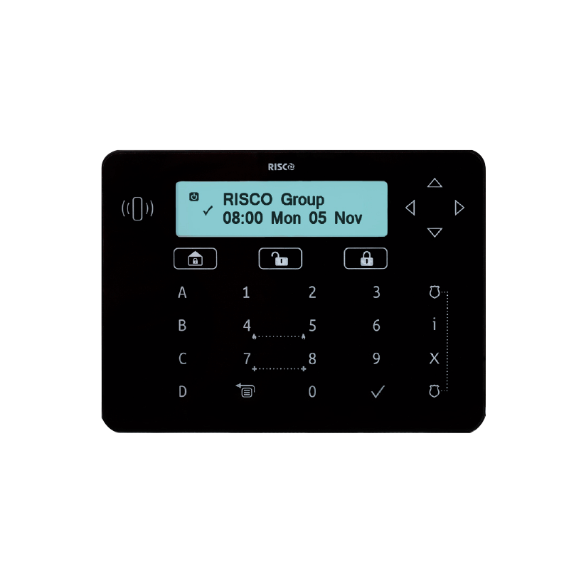 Teclado RISCO™ Elegant™ (Negro) - G3//RISCO™ Elegant™ Keypad (Black) - G3