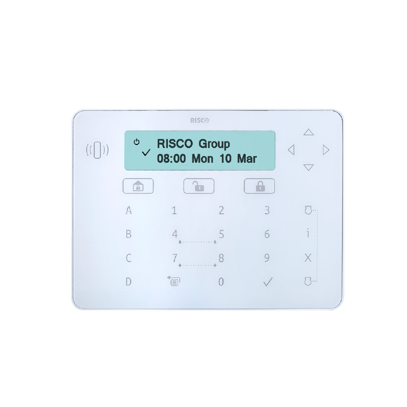 Teclado RISCO™ Elegant™ (Blanco) - G3//RISCO™ Elegant™ Keypad (White) - G3