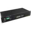 Switch PULSAR® de 8 Puertos (+2 TP/SFP) PoE+ para 8 Cámaras IP & NVR - 120W - Rack 19" (con Batería)//PULSAR® 8-Port (+2 TP/SFP) PoE+ Switch for 8 IP Cameras & NVR - 120W - Rack 19" (with UPS)