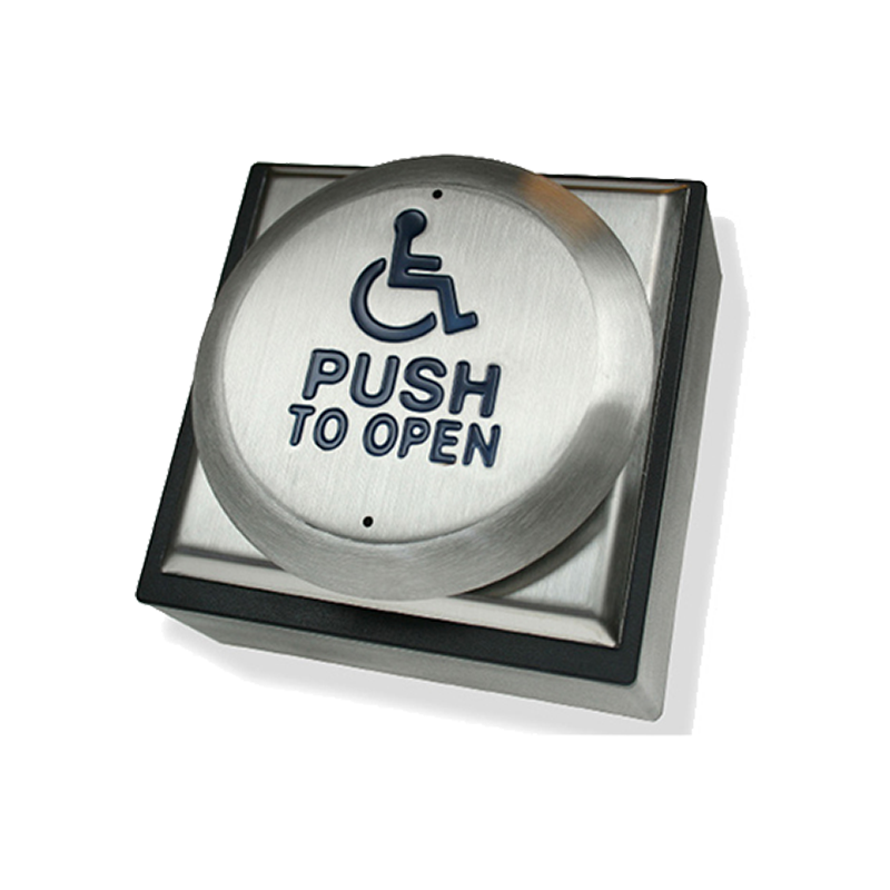 Pulsador de Salida CDVI® "PUSH TO OPEN" con LOGO//CDVI® 'PUSH TO OPEN' with LOGO Exit Push Button