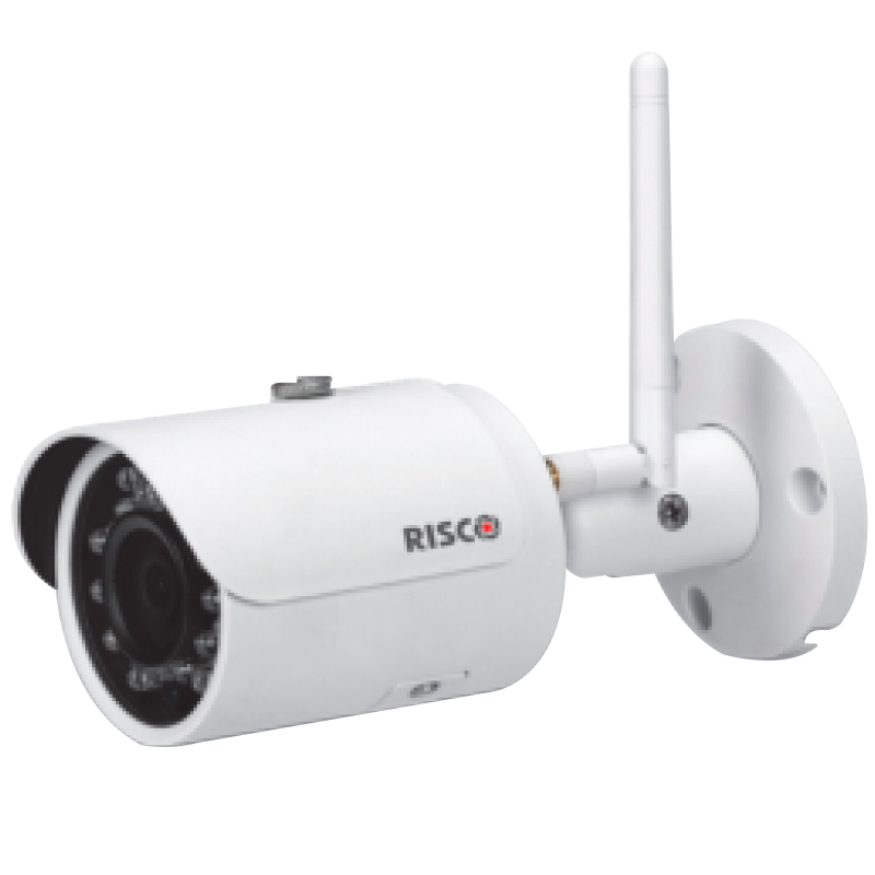 Cámara IP Bullet RISCO™ VUpoint™ 2MPx 2.8mm con IR 30m (WiFi + Audio)//RISCO™ VUpoint™ 2MPx 2.8mm with IR 30m (WiFi + Audio) IP Bullet Camera