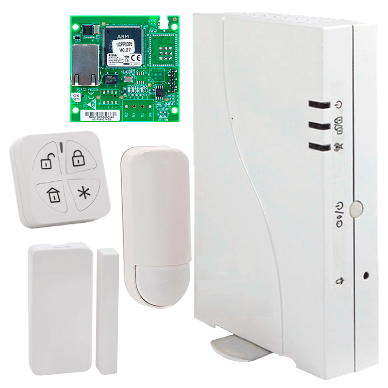 Kit Virtual RISCO™ WiComm™ con 1 Mando + 1 PIRCAM + IP + 1 Magnético - G2//RISCO™ WiComm™ Virtual Kit with 1 Remote Control + 1 PIRCAM + IP + 1 Mag Contact - G2
