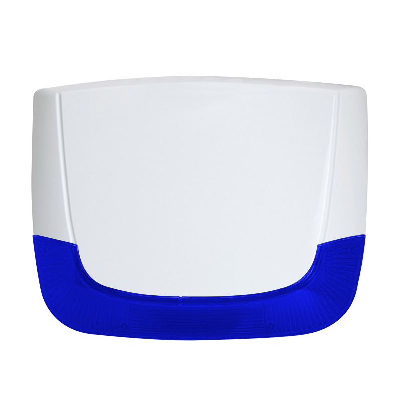 Sirena de Exterior RISCO™ LuMIN8™ Vía Radio Bidireccional y Autónoma (Lente Azul) - G2//RISCO™ Oval™ Outdoor Bidirectional and Standalone Wireless Sounder (Blue Lens) - G2