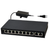Switch PoE+ PULSAR® de 8 Puertos (+2 Uplink) para 8 Cámaras IP - 60W//PULSAR® 8-Port (+2 Uplink) PoE+ Switch for 8 IP Cameras - 60W