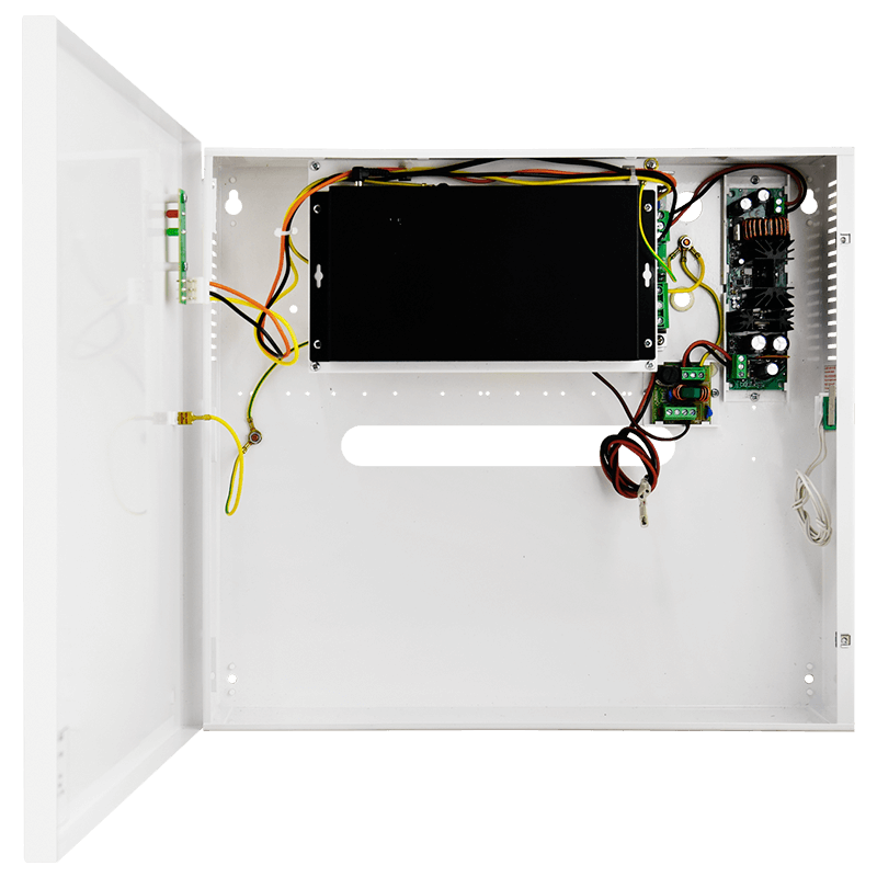 Switch PULSAR® de 8 Puertos (+2 Uplink) PoE+ para 8 Cámaras IP - 96W (Caja Metálica + Batería Respaldo)//PULSAR® 8-Port (+2 Uplink) PoE+ Switch for 8 IP Cameras - 96W (In Enclosure with Buffer PSU)