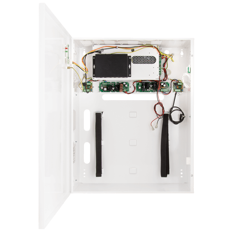 Switch Gigabit PULSAR® de 4 Puertos (+2 Uplink) PoE+ para 4 Cámaras IP & NVR - 48W (Caja Metálica + Batería Respaldo)//PULSAR® 4-Port (+2 Uplink) PoE+ Gigabit Switch for 4 IP Cameras & NVR - 48W (All In Enclosure with Buffer PSU)
