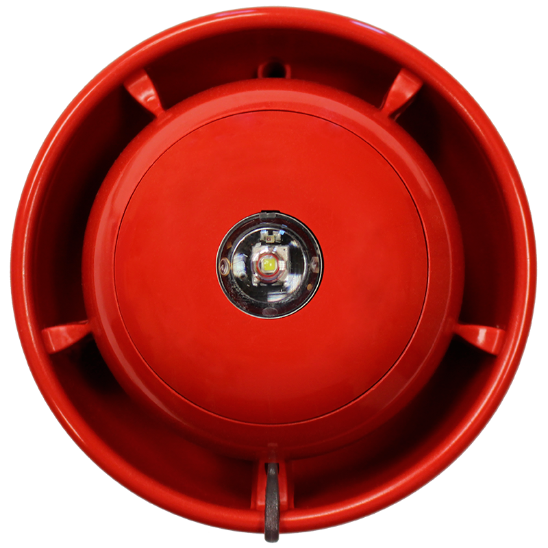 Sirena EMS™ SmartCell® Roja + Baliza de Techo (VAD Blanco)//EMS™ SmartCell® Red Siren + Ceiling Beacon (VAD White)