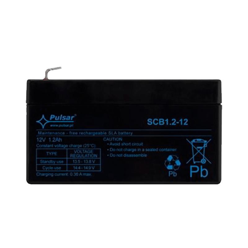 Batería PULSAR® Serie SCB 12VDC 1.2 Ah (Duración 3-5 Años)//PULSAR® SCB Serie 12 VDC/1.2Ah Battery (3-5 Years Lifespan)