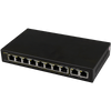 Switch Gigabit PoE+ PULSAR® de 8 Puertos (+2 Uplink) para 8 Cámaras IP - 120W//PULSAR® 8-Port (+2 Uplink) PoE+ Gigabit Switch for 8 IP Cameras - 120W