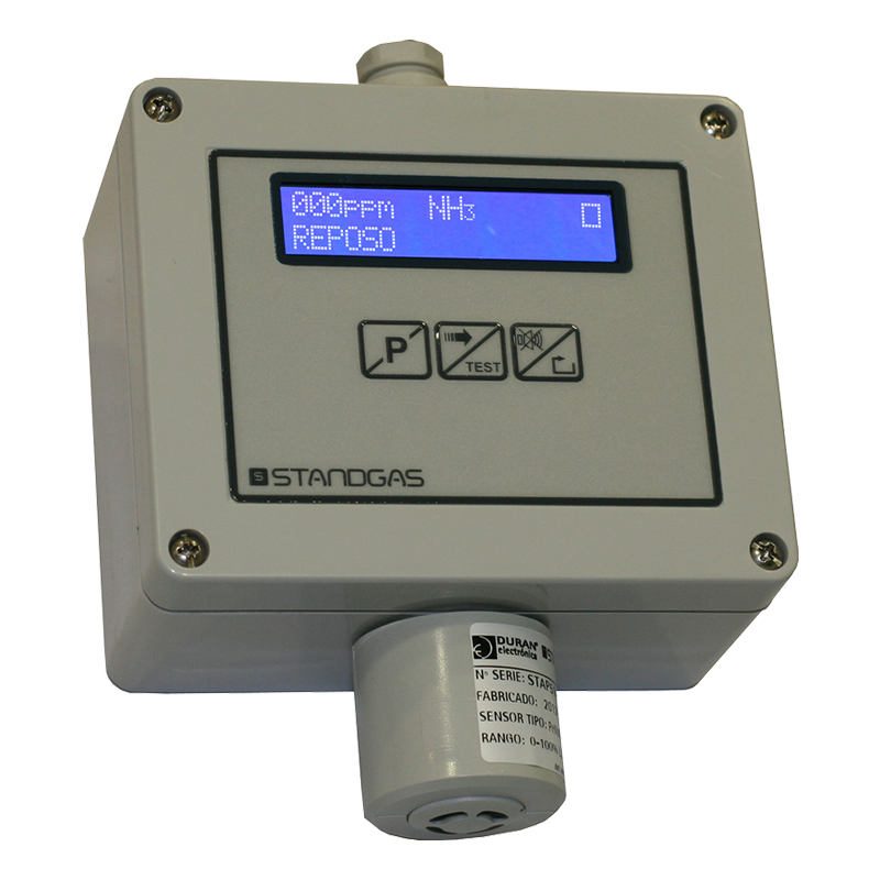 Detector Autónomo Standgas™ PRO LCD para NO2 0-20 ppm con Relé//Standgas™ Standalone Detector PRO LCD for NO2 0-20 ppm with Relay