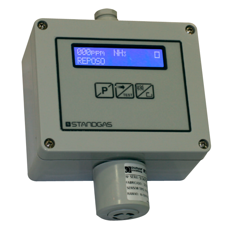 Detector Autónomo Standgas™ PRO LCD para NO2 0-20 ppm con Relé//Standgas™ PRO LCD Standalone Detector for NO2 0-20 ppm with Relay