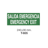Cartel Adhesivo de Seguridad para Indicaciones de Evacuación y PCI//Adhesive Safety Signboard with Evacuation Instructions and Fire Protection