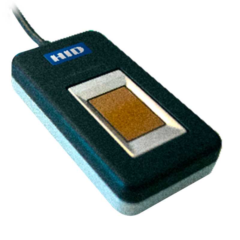 Lector Biométrico HID® EikonTouch™ 710 - USB-B con Conector de 90º (Cable: .7 ft/20 cm)//HID® EikonTouch™ 710 Biometric Reader - USB-B con Conector de 90º (Cable: .7 ft/20 cm)