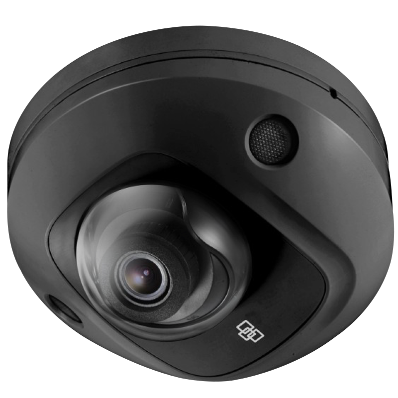 Minidomo IP UTC™ TruVision™ S6 de 2MPx 2.8mm con IR 10m (+Audio y Alarma) - Negro//UTC™ TruVision™ S6 2MPx 2.8mm with IR 10m IP Mini Dome (+Audio & Alarm) - Negro