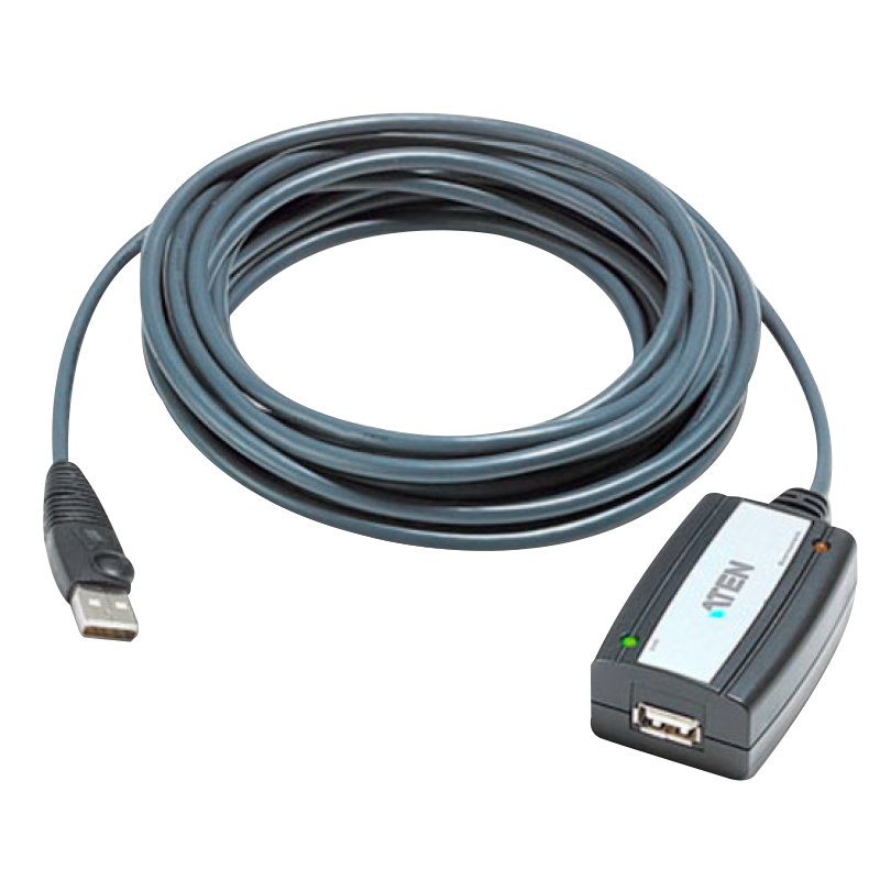 Cable extensor USB 2.0 ATEN™ de 5 m (soporta conexión en cadena hasta 25 m)//ATEN™ USB 2.0 Extender Cable (Daisy-chaining up to 25m) (5m)