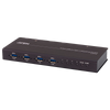 Switch de Periféricos Formato Industrial USB 3.2 Gen1 ATEN™ de 4 x 4 puertos//ATEN™ 4 x 4 USB 3.2 Gen 1 Industrial Hub Switch