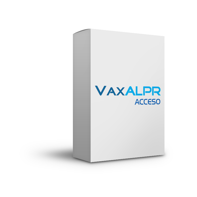 Licencia VAXTOR® VaxALPR™ Acceso™ ON CAMERA//VAXTOR® VaxALPR™ Acceso™ ON CAMERA License
