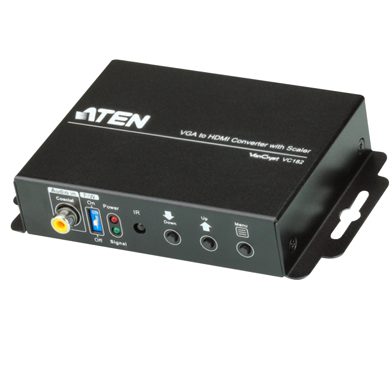 Conversor ATEN™ de VGA/Audio a HDMI con escalador//ATEN™ VGA/Audio to HDMI Converter with Scaler