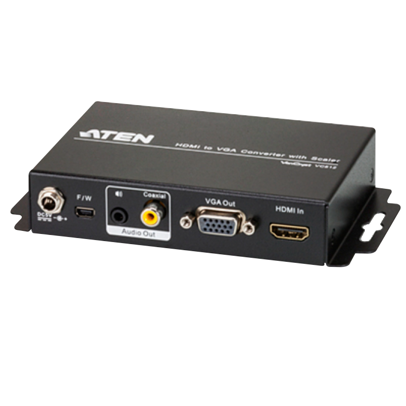 Conversor ATEN™ de HDMI a VGA/Audio con escalador//ATEN™ HDMI to VGA/Audio Converter with Scaler