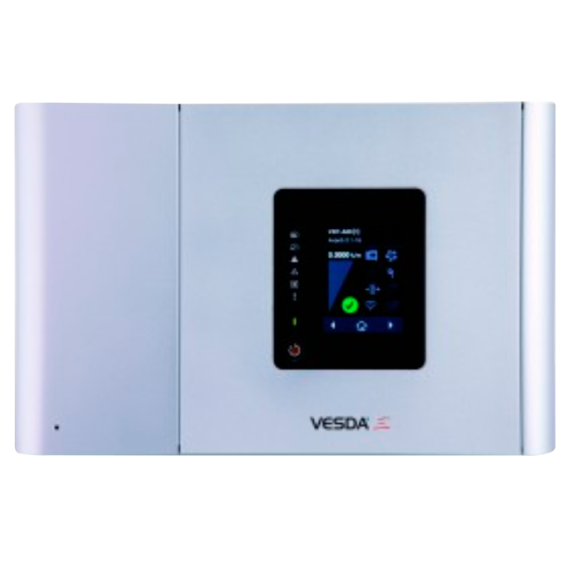Sistema de Aspiración XTRALIS™ Vesda-E™ VEU de 1 Canal (4 Tuberías 800m y Display)//1-Channel XTRALIS™ Vesda-E™ VEU Aspiration System (4 800m Pipes and Display)