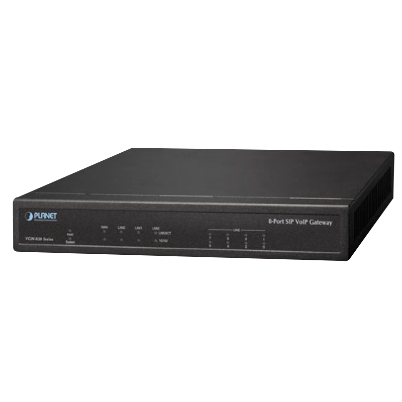 Gateway VoIP SIP PLANET™ de 8 Puertos (8 FXS)//PLANET™ 8-Port SIP VoIP Gateway (8 FXS)