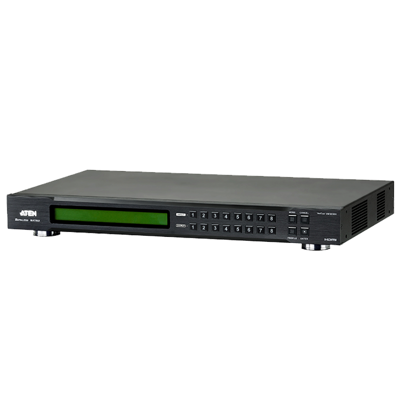 Matriz de Conmutación HDMI ATEN™ 8 x 8 con escalador, compatible con videowall //ATEN™ 8 x 8 HDMI Matrix Switch with Scale