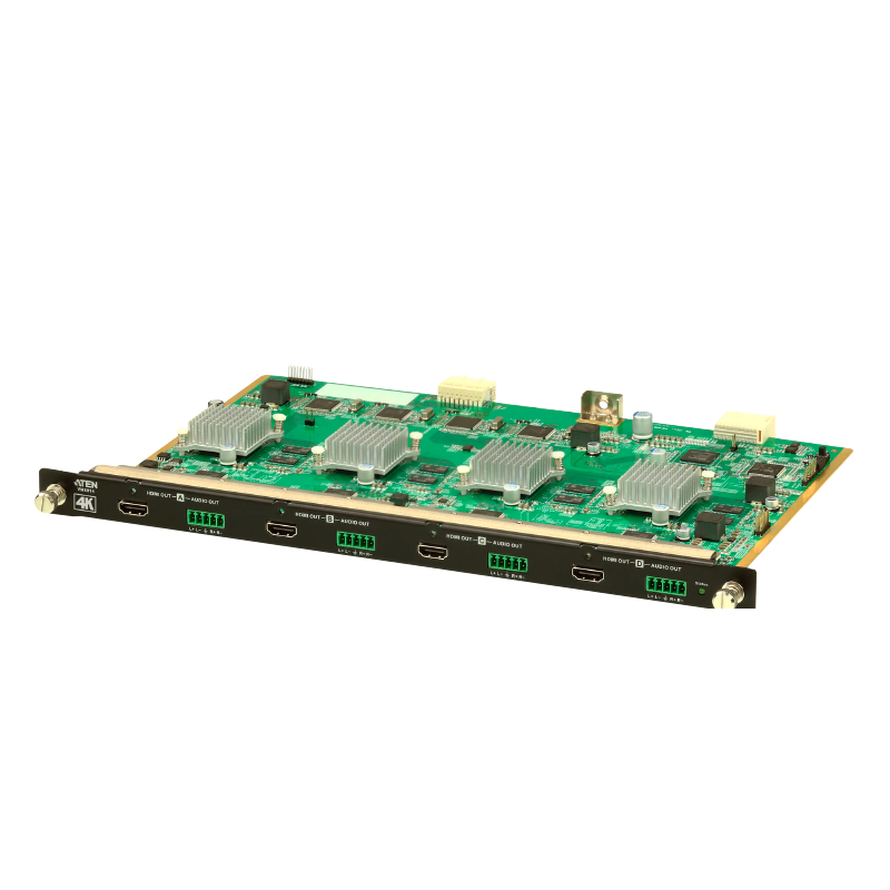 Tarjeta de Salida HDMI 4K ATEN™ de 4 puertos con escalador//ATEN™ 4-Port 4K HDMI Output Board with Scaler