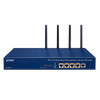 Router de Seguridad VPN PLANET™ de Doble Banda Wi-Fi 5 AC1200 con PoE+ 802.3at de 4 Puertos//PLANET™ Wi-Fi 5 AC1200 Dual Band VPN Security Router with 4-Port 802.3at PoE+