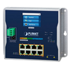 Switch Industrial Gestionable PLANET™ de Montaje en Pared con Pantalla Táctil LCD de 8 Puertos 802.3at PoE+ (+2 1G/2.5G SFP) - Capa 2+/4 - Carril DIN (240W)//PLANET™ Industrial 8-port 10/100/1000T 802.3at PoE + 2-port 1G/2.5G SFP Wall-Mount Managed Switch with LCD Touch Screen (Din Rail) - L2+/L4 (240W)