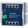 Switch Gigabit Ethernet de Montaje en pared de 8 puertos 10/100/1000T con PoE+ de 4 puertos - Capa 2 - Carril DIN (120W)//PLANET™ 8-Port 10/100/1000T Wall Mounted Gigabit Ethernet Switch with 4-Port PoE+ (Din Rail) - L2 (120W)