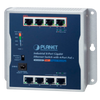 Switch Gigabit Industrial de Montaje en Pared de 8 puertos 10/100/1000T con PoE+ de 4 puertos - Capa 2 - Carril DIN (60W)//PLANET™ Industrial 8-Port 10/100/1000T Wall-Mounted Gigabit Switch with 4-port PoE+ (Din Rail) - L2 (60W)