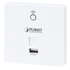Punto de Acceso Inalámbrico en Pared PLANET™ con Cargador USB (300Mbps 802.11n) - (Tipo UE, 802.3af / at)//PLANET™ In-Wall Wireless Access Point w/ USB Charger (300Mbps 802.11n) - (EU Type, 802.3af/at)