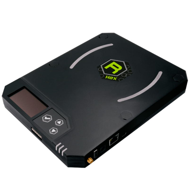 CAEN® R1290I - Hex - Lector RFID RAID Multipropósito con PoE (Negro, FCC)//CAEN® R1290I - Hex - Mulipurpose RAIN RFID Reader with PoE (Black, FCC)
