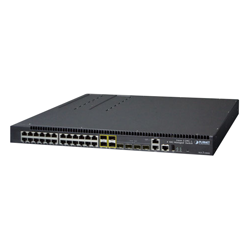 Switch Core Gestionable PLANET™ de 24 Puertos Gigabit (+4 SFP) Capa 3 - Apilable//PLANET™ 24-Port (+4 SFP) Gigabit Manageable Core Switch Layer 3 - Stackable