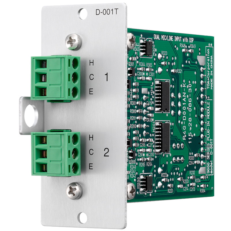 Tarjeta TOA™ D-001T//TOA™ D-001T Plug-in Module