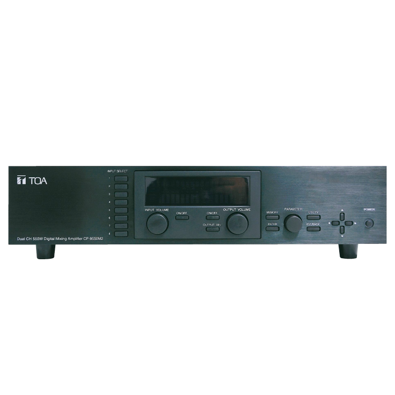 Amplificador Mezclador Digital TOA™ CP-9500M2 de 2 x 500W + Matriz de Audio//TOA™ CP-9500M2 2 x 500W Digital Mixer Amplifier + Audio Matrix
