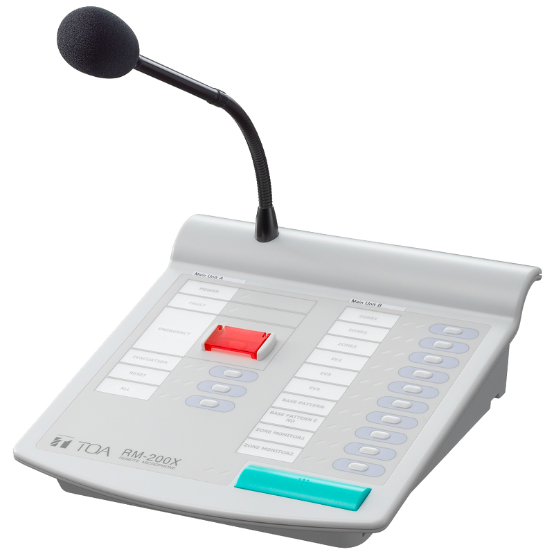 Pupitre Microfónico TOA™ RM-200X//TOA™ RM-200X Remote Microphone