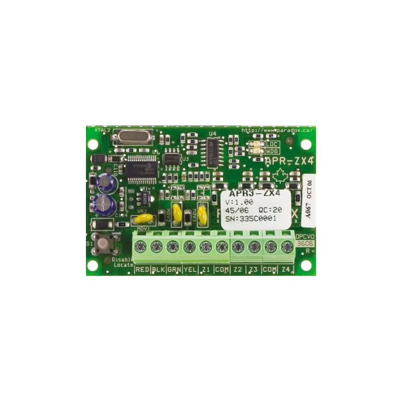 Módulo Expansor PARADOX™ de 4 Zonas//PARADOX™ Expander Module for 4 Zones