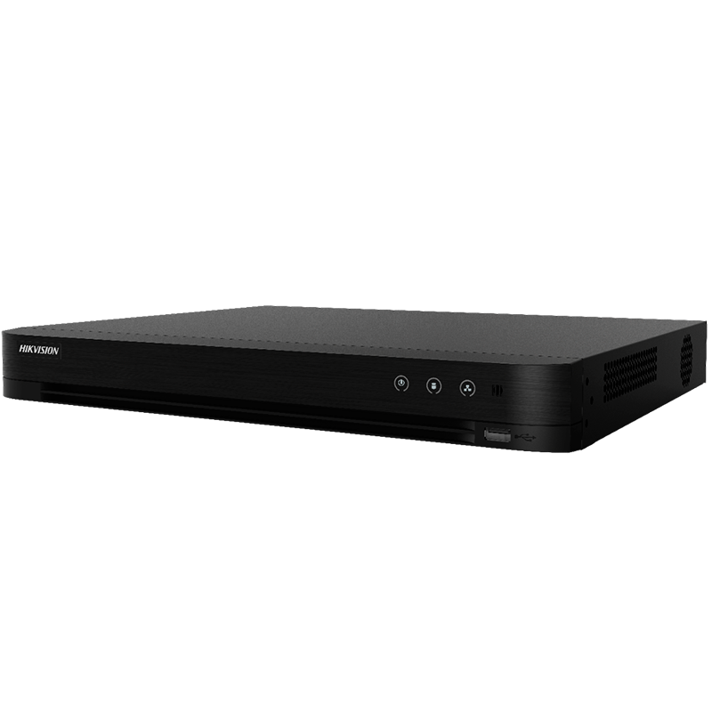 Grabador HD-TVI HIKVISION™ 16 Ch Turbo Acusense  (Grab. hasta 4MPx)//HIKVISION™ 16 Ch Turbo Acusense HD-TVI Recorder (Rec. Up to 4MPx)